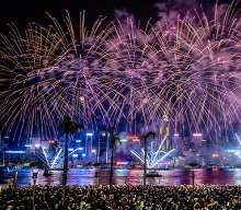 На азиатском Таймс-сквере прошло грандиозное шоу фейерверков «Послание в лучшее будущее»
