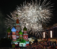 Салют ко День Победы прошел в Москве Салют ко День Победы прошел в Москве